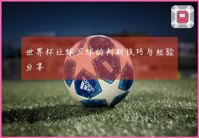 世界杯让球买球的判断技巧与经验分享